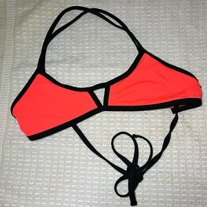 Neon orange Jolyn swim top
